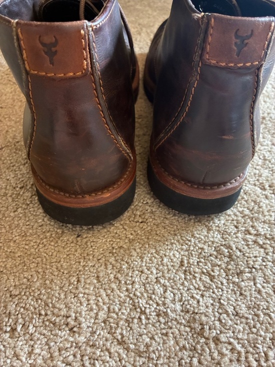Trask Men\'s Brown Leather Chukka Boots Lace Up Ankle Boots size 9.5